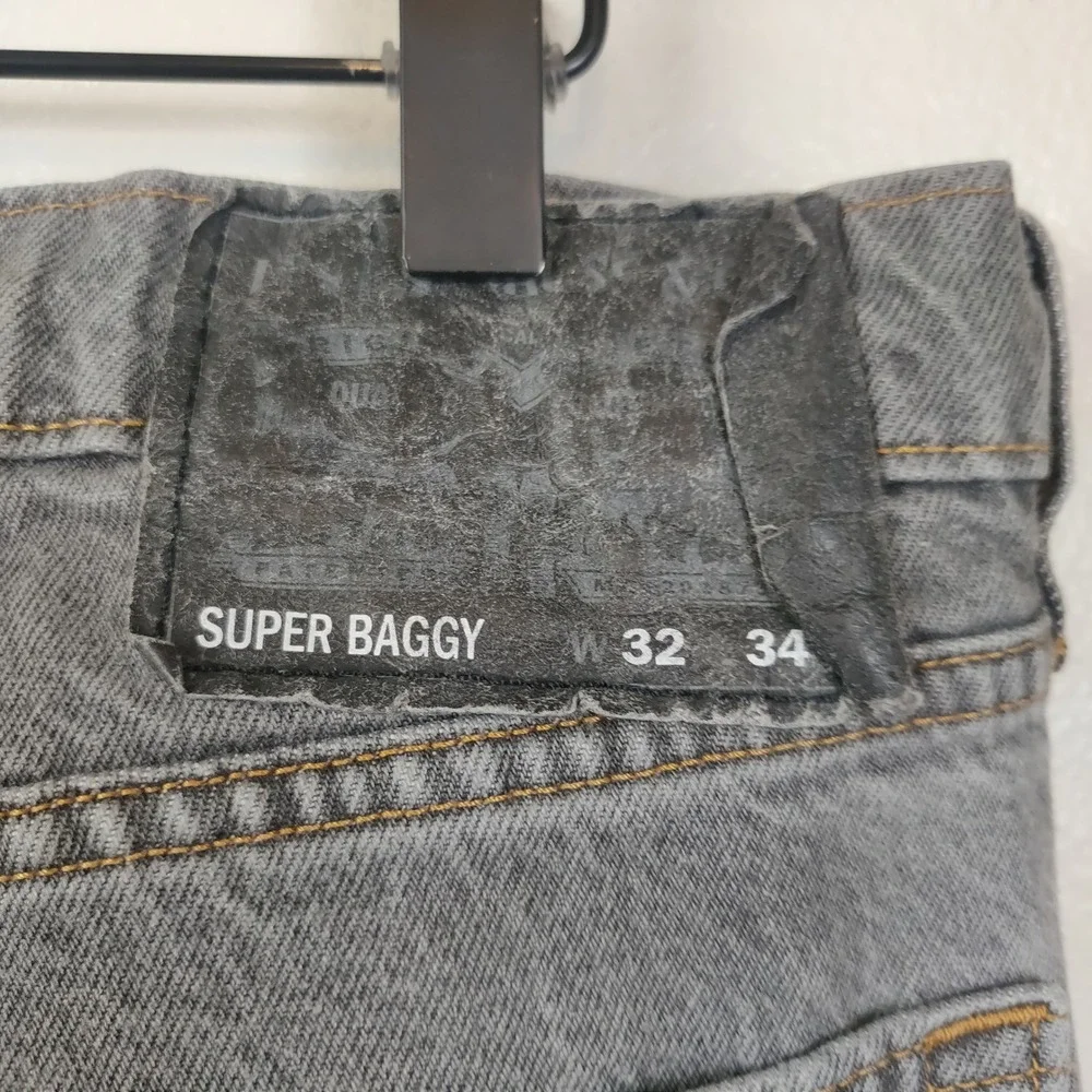 Levi's Super‎ Baggy Jeans Mens 32x30 Grey Relaxed Wide Leg Streetwear Skater